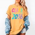 Class Of 2036 First Day Kindergarten Grow With Me Graduation Women's Comfort Colors T-Shirt Mustard