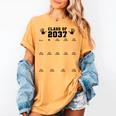 Class Of 2037 Handprint Grow With Me Pre-k Graduation Women's Comfort Colors T-Shirt Mustard
