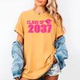 Class Of 2037 Pink Girls Growing Up School Memory Graduation Women's Comfort Colors T-Shirt Mustard Class Of 2037 Pink Girls Growing Up School Memory Graduation Women's Comfort Colors T-Shirt Mustard