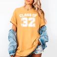 Class Of 32 2032 School Tee Shirt Graduation Class Party Women's Comfort Colors T-Shirt Mustard