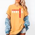 Cross Country Senior Night Senior 2025 Graduation Party 6 Women's Comfort Colors T-Shirt Mustard