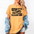 Crying Over Fictional Characters Book Lovers Women's Comfort Colors T-Shirt Mustard