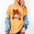 Cute Christmas Books Gingerbread Xmas Book Lover Teacher Women's Comfort Colors T-Shirt Mustard Cute Christmas Books Gingerbread Xmas Book Lover Teacher Women's Comfort Colors T-Shirt Mustard
