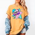 Dabbing Cassette Tape 70s 80s 80s Outfit Nostalgia Women's Comfort Colors T-Shirt Mustard