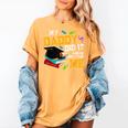 My Daddy Did It And He Did It For Me Graduate Graduation Women's Comfort Colors T-Shirt Mustard