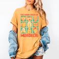 DCC Many Faces Of Mordecai Grid Gamer Series Book Women's Comfort Colors T-Shirt Mustard DCC Many Faces Of Mordecai Grid Gamer Series Book Women's Comfort Colors T-Shirt Mustard