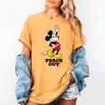 Disney Mickey Mouse Peace Out Totally Retro Graduation Women's Comfort Colors T-Shirt Mustard