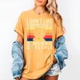 I Don't Like Morning People Introvert Introverted Antisocial Women's Comfort Colors T-Shirt Mustard