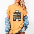 Drink Coffee Read Books Be Happy Caffeine Espresso Women's Comfort Colors T-Shirt Mustard Drink Coffee Read Books Be Happy Caffeine Espresso Women's Comfort Colors T-Shirt Mustard