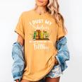 I Dust My Shelves But My Books Are Still Filthy Smut Book Women's Comfort Colors T-Shirt Mustard