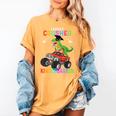 I Easily Crushed Kindergarten Graduation 2022 Truck Dinosaur Women's Comfort Colors T-Shirt Mustard