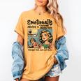 Emotionally Attached To Fictional Characters Just More Books Women's Comfort Colors T-Shirt Mustard