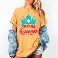 EMT Trauma Queen Paramedic Student T-Shirt Graduation Women's Comfort Colors T-Shirt Mustard
