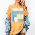 I Enjoy Long Romantic Walks To My Fridge Introvert Women's Comfort Colors T-Shirt Mustard
