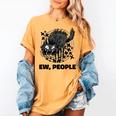 Ew People Introvert Cat Lover Crazy Cats Lady Women's Comfort Colors T-Shirt Mustard