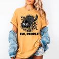 Ew People Introvert Cat Lover Crazy Cats Lady Women's Comfort Colors T-Shirt Mustard