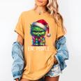 Ew People Meowy Cat Christmas Introvert Men Women Women's Comfort Colors T-Shirt Mustard