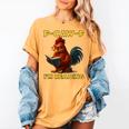 F-CAW-F I'm Reading Chicken Book Lover Introvert Meme Women's Comfort Colors T-Shirt Mustard