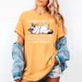 Felinetrovert Definition Cat Lover Introvert Humor Cats Women's Comfort Colors T-Shirt Mustard