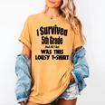 Fifth 5th Grade Graduation Shirt Child Graduate Education Women's Comfort Colors T-Shirt Mustard