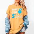 Fifth Grade Graduation Peace Out 5th Grade Boys Women's Comfort Colors T-Shirt Mustard