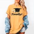 Finally I'm Graduate Graduation Women's Comfort Colors T-Shirt Mustard