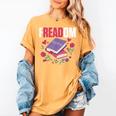 Freadom Anti Ban Books Freedom To Read Book Reading Women's Comfort Colors T-Shirt Mustard