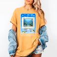Frutiger Aero Aesthetic Tech Computer Aquarium Tarot Card Women's Comfort Colors T-Shirt Mustard