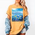 Frutiger Aero Aesthetic Tech Ocean Underwater Fishes Women's Comfort Colors T-Shirt Mustard Frutiger Aero Aesthetic Tech Ocean Underwater Fishes Women's Comfort Colors T-Shirt Mustard