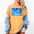 Frutiger Aero Beach Y2k Aesthetic Palm Tree Sand Ocean Women's Comfort Colors T-Shirt Mustard Frutiger Aero Beach Y2k Aesthetic Palm Tree Sand Ocean Women's Comfort Colors T-Shirt Mustard