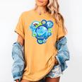 Frutiger Aero Metro Abstract Maximalism 2000s Nostalgia Women's Comfort Colors T-Shirt Mustard