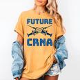 Future CRNA Nurse Anesthetist Student Nursing RN Graduation Women's Comfort Colors T-Shirt Mustard
