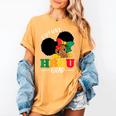 Future HBCU Grad History Girl Graduation HBCU Kids Women's Comfort Colors T-Shirt Mustard