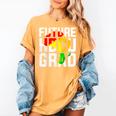 Future HBCU Graduate Afro Girls College Graduation Women's Comfort Colors T-Shirt Mustard