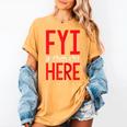 Fyi Introvert Here Raglan Baseball Tee Women's Comfort Colors T-Shirt Mustard