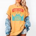 Game Over Class Of 2021 Shirt Students Graduation Women's Comfort Colors T-Shirt Mustard