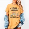 Gardening & Library Lover Books Reading Plants Cute Women's Comfort Colors T-Shirt Mustard Gardening & Library Lover Books Reading Plants Cute Women's Comfort Colors T-Shirt Mustard