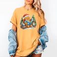 Gingerbread Reading Book Lovers Christmas Bookworm Librarian Women's Comfort Colors T-Shirt Mustard