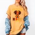 Girl Future HBCU Graduate Afro College Graduation Kids Women's Comfort Colors T-Shirt Mustard
