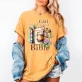 Girl Read Your Bible Christian Faith Jesus Book Women's Comfort Colors T-Shirt Mustard