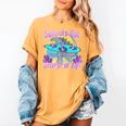 Goodbye School Hello Summer Last Day Of School Graduation Women's Comfort Colors T-Shirt Mustard