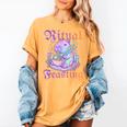 Goth Capybara Ramen Ritual Feasting Soft Introvert Art Women's Comfort Colors T-Shirt Mustard