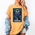 Gothic Girl Tarot Card Introverted Reader And Reading Women's Comfort Colors T-Shirt Mustard