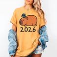 Grad Class Of 2026 Capybara Graduation Graduated Kids Women's Comfort Colors T-Shirt Mustard