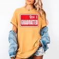 Graduate Class Of 2025 Senior Graduation End Of School Year Women's Comfort Colors T-Shirt Mustard