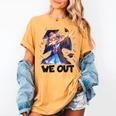 We Out Graduate Dabbing Anime Girl Grad Graduation Women's Comfort Colors T-Shirt Mustard