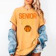 Graduate Senior Class 2023 Basketball Player Graduation Grad Women's Comfort Colors T-Shirt Mustard