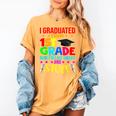 I Graduated From 1st Grade Graduation Matching Student Women's Comfort Colors T-Shirt Mustard