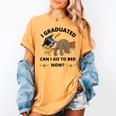 I Graduated Can I Go Back To Bed Sloth Graduation Cap Women's Comfort Colors T-Shirt Mustard