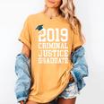 Graduation 2019 Criminal Justice Tshirt Women's Comfort Colors T-Shirt Mustard